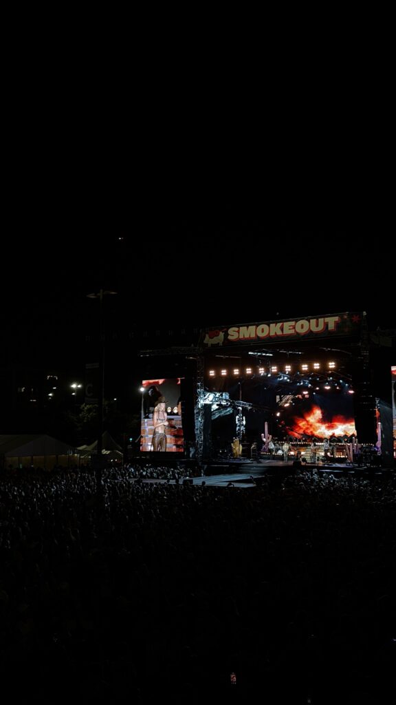 Windy City Smokeout main stage at night Chicago